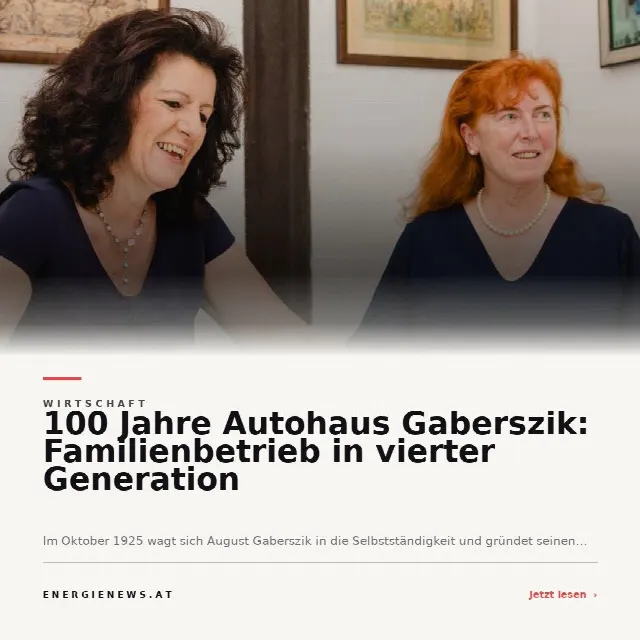 Share-Card fuer 100 Jahre Autohaus Gaberszik: Familienbetrieb in vierter Generation