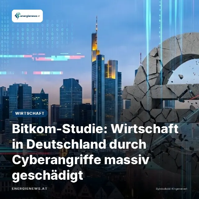 Share-Card fuer Bitkom-Studie: Wirtschaft in Deutschland durch Cyberangriffe massiv geschädigt